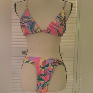 Kulani Kini “bralette” top with “Y cheeky” bottom